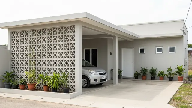 Desain Carport dengan Ventilasi Alami agar Tidak Pengap/Gemini AI