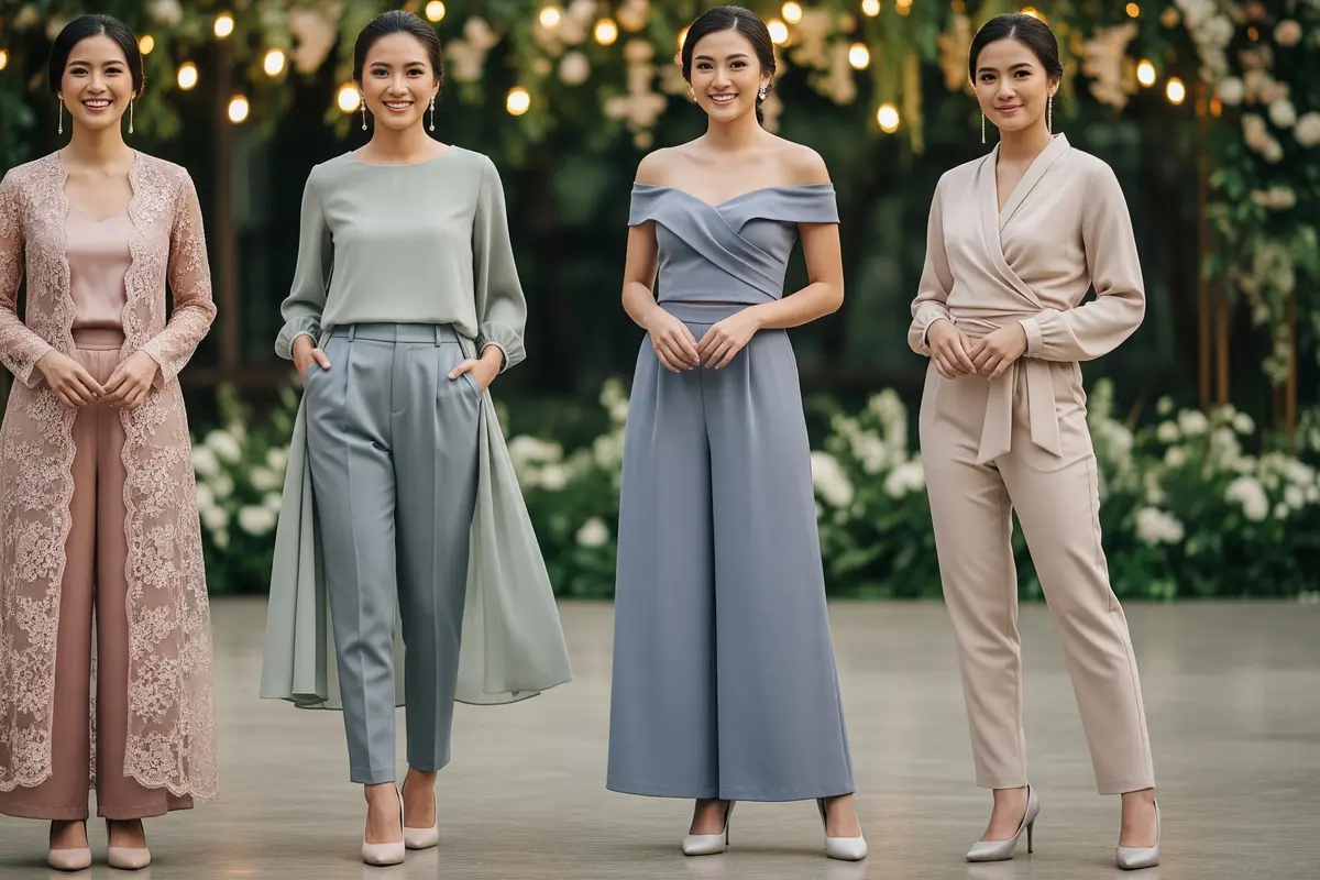 Baju Bridesmaid Celana Panjang