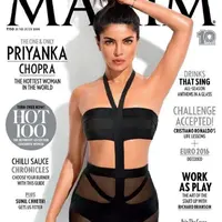 Priyanka Chopra jadi sampul majalah Maxim India, namun ketiak mulusnya banyak menuai cemoohan netizen. (via. Nick Saglimbeni / Via Maxim India)