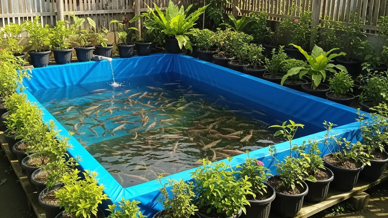 Tips Ternak Ikan Nila di Kolam Terpal Kecil.