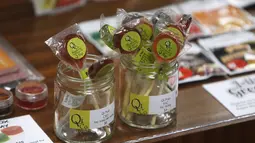 Salah satu produk ganja yang ditawarkan oleh toko Shango Cannabis, Oregon, AS, Kamis (1/10/2015). Oregon adalah negara ketiga di AS yang melegalkan penjualan ganja untuk orang dewasa. (Reuters/ Steve DiPaola)