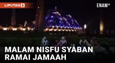 Malam Nisfu Syaban di Masjid Raya Al-Jabar Bandung Ramai Jamaah
