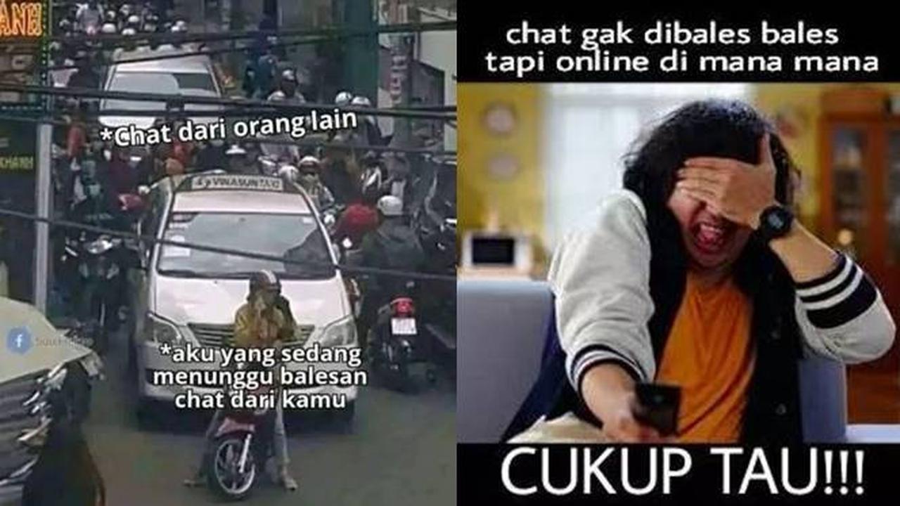 6 Meme Kocak Orang Menanti Chat Balasan dari Gebetan Ini Sedih
