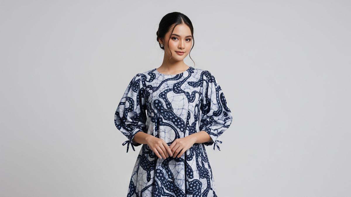 10 Tunik Batik Lengan Bishop Simple tapi Mewah, Rekomendasi Terbaik 2025