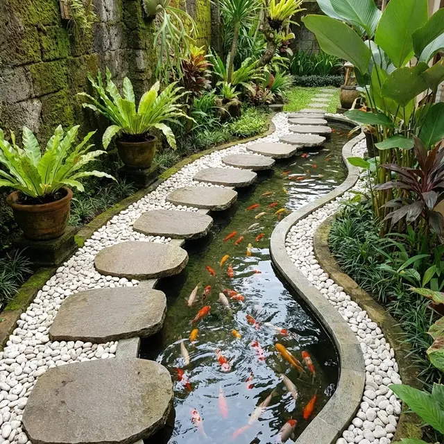 Ide Kolam Ikan Mini di Halaman Sempit