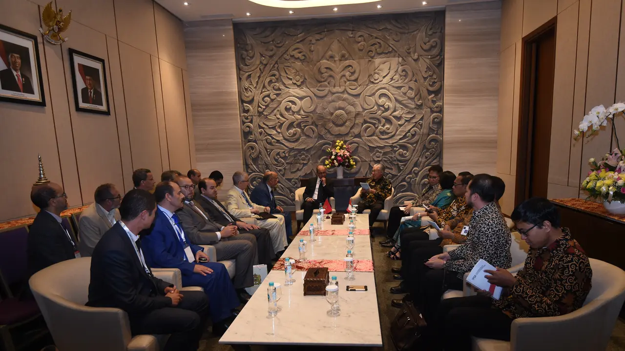 Sejumlah pengusaha ternama Maroko mengunjungi Indonesia dalam rangka  Trade Expo Indonesia ke-32. (Dokumentasi Kedutaan Maroko)