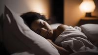 Jika Anda mengalami kesulitan tertidur atau tidur sepanjang malam, ini bisa menjadi tanda insomnia. (Foto: Ilustrasi AI)