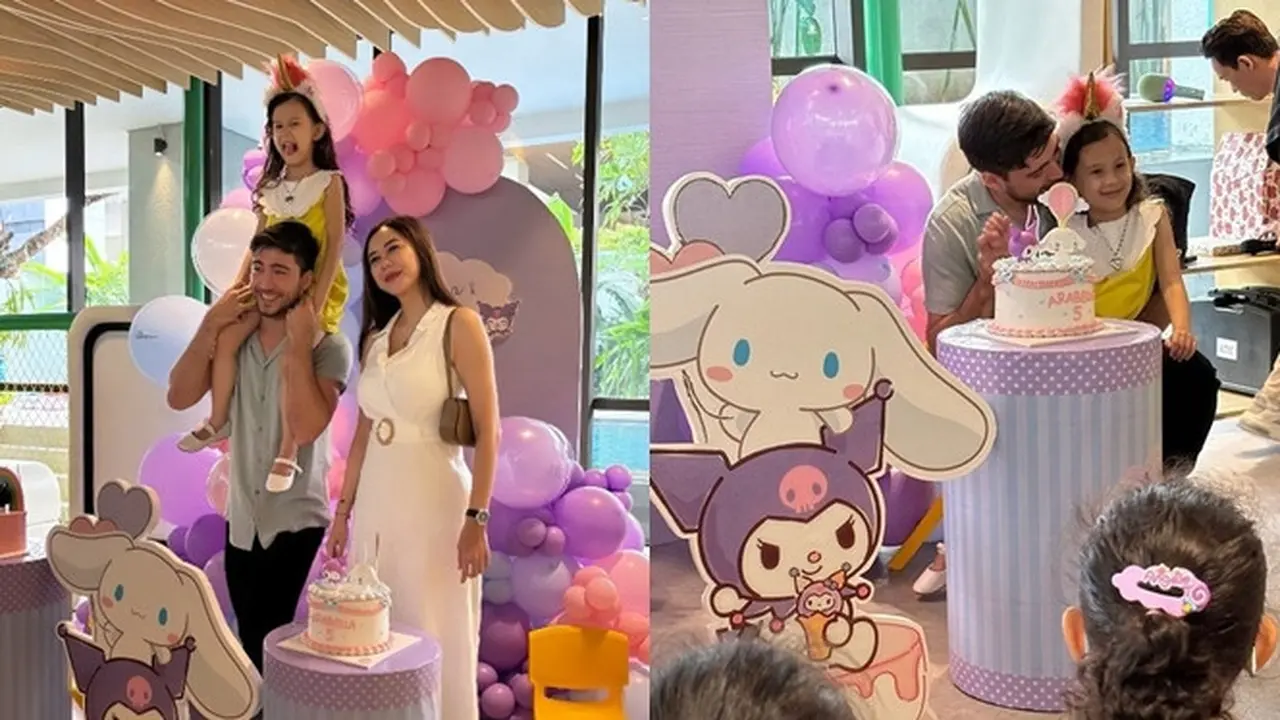Tampil Bersama, Ini 7 Potret Aura Kasih dan Eryck Amaral di Ulang Tahun Anak