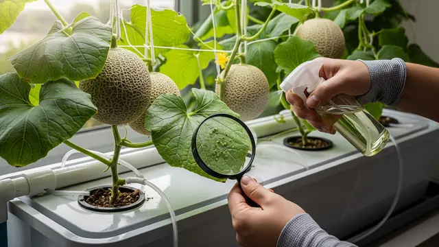 Ilustrasi Tips Efisiensi Berkebun Melon untuk Petani Sibuk/Gemini AI