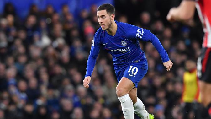 4. Eden Hazard (Chelsea) - 10 gol dan 10 assist (AFP/Ben Stansall)