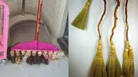 6 Potret Sapu dengan Bentuk Nyeleneh, Ada yang Terbuat dari Boneka
