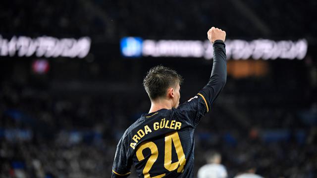 Selebrasi Arda Guler saat Real Madrid melawan Real Sociedad di LaLiga
