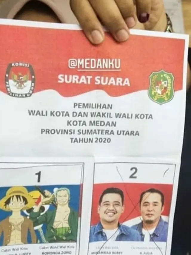 10 Potret Kocak Surat Suara Pilkada Dicoret Tangan Usil Pemilih