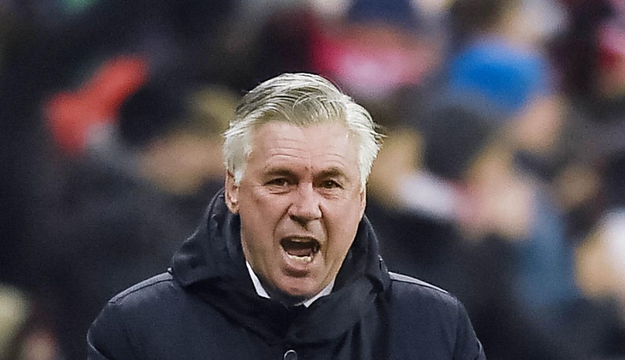 4. Carlo Ancelotti - Gelar juara di Liga Inggris, Spanyol, Italia, Jerman hingga Liga Champions sudah pernah ia rasakan. Namun karena segelintir hasil buruk bersama Bayern München di awal musim membuatnya menganggur saat ini. (AFP/Guenter Schiffmann)