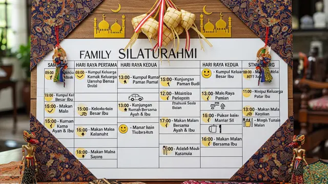 6 Cara Menyusun Jadwal Silaturahmi agar Efisien, Momen Lebaran Lebih Terencana
