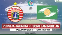 Jadwal Penyisihan Grup Piala AFC, Persija Jakarta Vs Song Lam Nghe An. (Bola.com/Dody Iryawan)