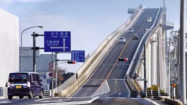 Sering Dikira Curam, Ini Penjelasan Ilusi Optik Jembatan Eshima Ohashi