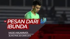 Berita video kiper Timnas Indonesia U-22, Nadeo Argawinata, menghubungi ibundanya dan mendapat pesan penting jelang laga final sepak bola putra SEA Games 2019 melawan Vietnam, Selasa (10/12/2019).