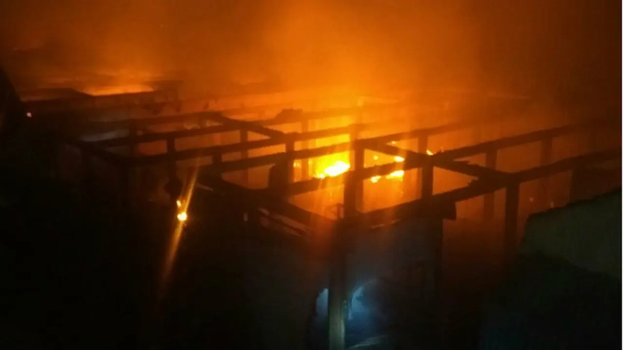 Pasar Leles Garut Terbakar