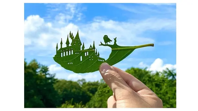 Unik, 7 Karya Seni Ukiran Daun Ini Detailnya Mengagumkan