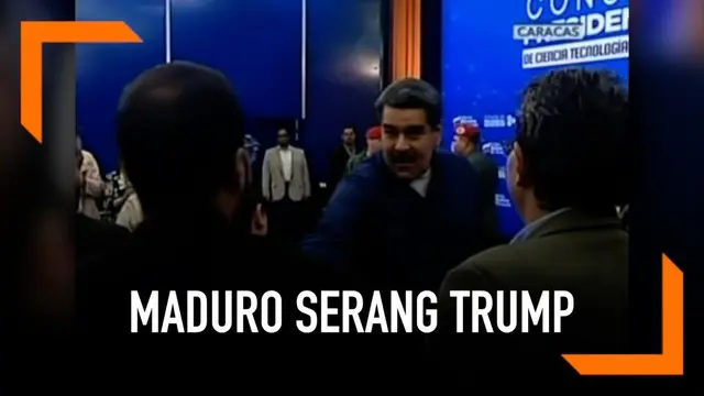 Maduro dalam suasana menantang setelah pidato Trump. Ia bahkan menyebut Presiden AS itu seperti Nazi.