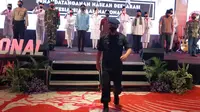 Kepala BNPT Komisaris Jenderal Boy Rafli Amar dalam acara deklarasi kesiapsiagaan penanggulangan terorisme di Kota Batu pada Selasa, 27 Oktober 2020 (Liputan6.com/Zainul Arifin)