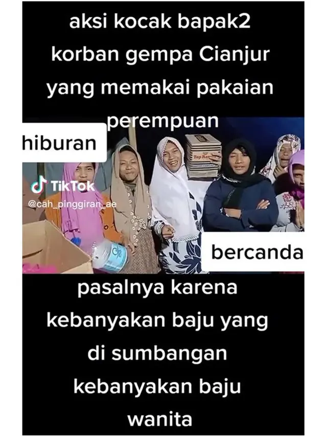 Bantuan Baju Wanita Lebih Banyak, Pria Korban Gempa Cianjur Ini Pilih Pakai Daster