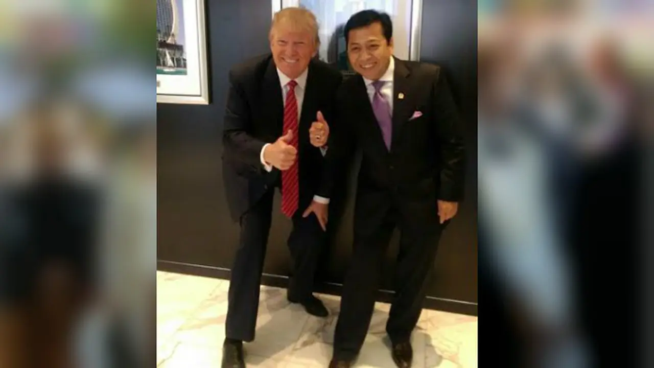 Setya Novanto dan Donald Trump