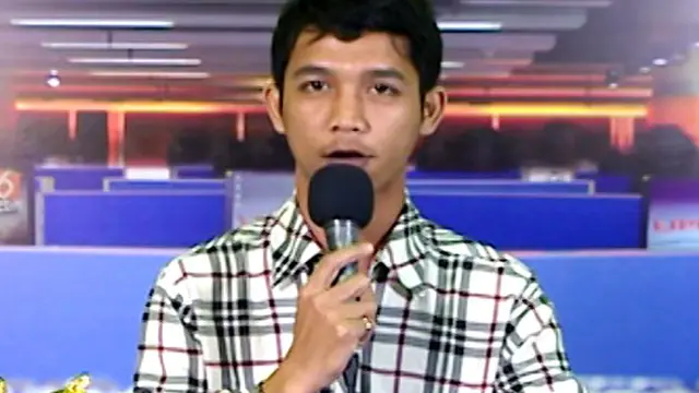 Iman Tawakal Peserta Presenter Liputan6 di Indonesia Broadcaster Expo 2013