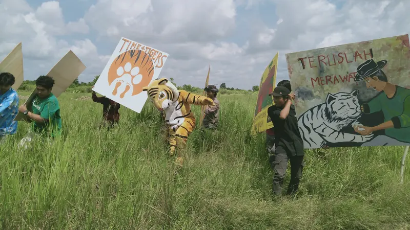 Aksi Mural Harimau Sumatra