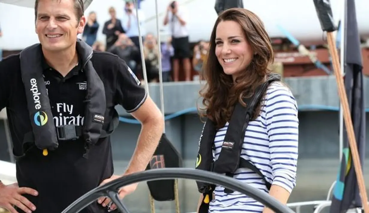 Pada April 2014, Kate mengalahkan William saat berlayar di New Zealand. (Daily Mirror)