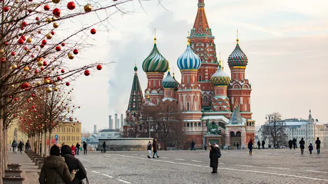 FOTO: Rusia Bersolek Menyambut Tahun Baru 2021
