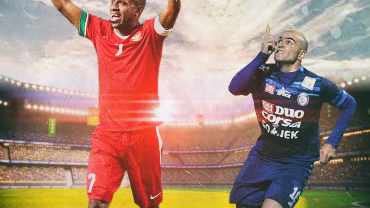 Adu Hebat Boaz Solossa dengan Cristian Gonzales