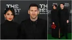 Foto kolase pemain Paris Saint-Germain asal Argentina, Lionel Messi dan istrinya Antonela Roccuzzo saat menghadiri acara The Best FIFA Football Awards 2022 di Paris, Prancis, 27 Februari 2023. (FRANCK FIFE/AFP)