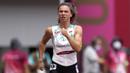 Tsimanouskaya sedianya bertanding di nomor 200 meter putri pada Senin (2/8), tetapi ia mengatakan pelatihnya telah memerintahkannya untuk berkemas dan kemudian membawanya ke bandara. (Foto: AP/Martin Meissner)