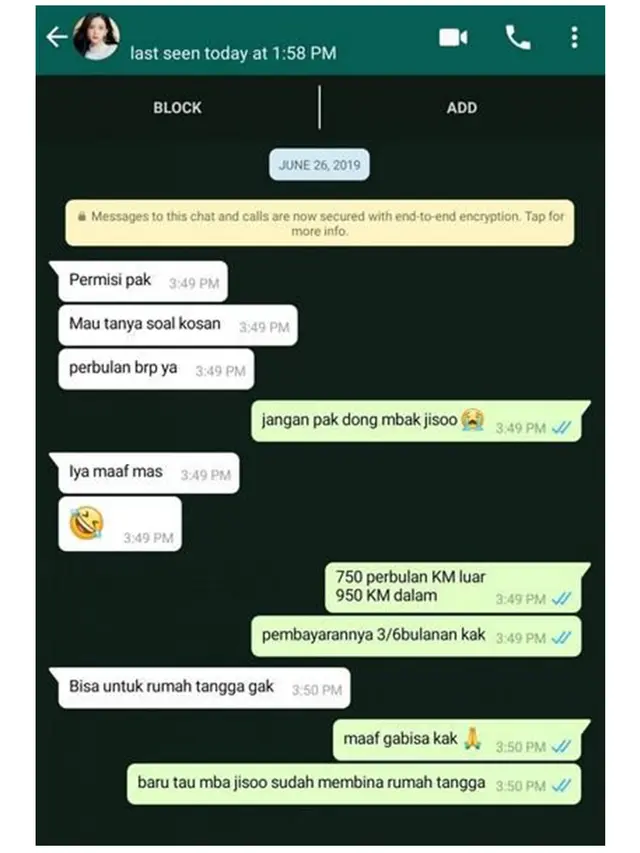 5 Chat Balasan saat Cari Kos Ini Nyeleneh Banget, Bikin Tepuk Jidat
