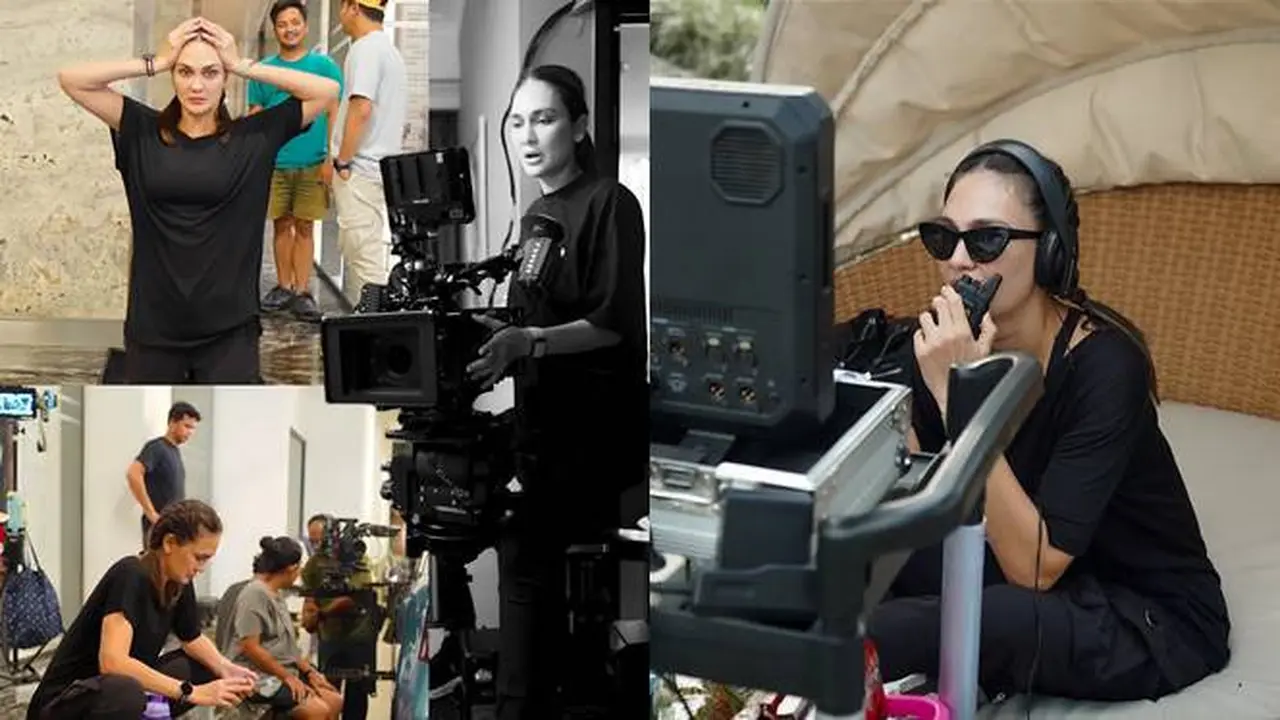 Kembali Jadi Sutradara, Ini 7 Potret Aksi Luna Maya saat di Balik Layar
