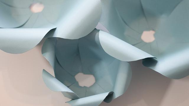 Buat tiga ukuran kelopak dan satukan