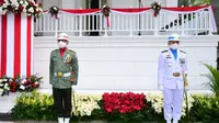 Asops Paspampres Kolonel Imam Gogor jadi komandan upacara HUT RI di Istana. (Foto: Biro Press Sekretaris Presiden)