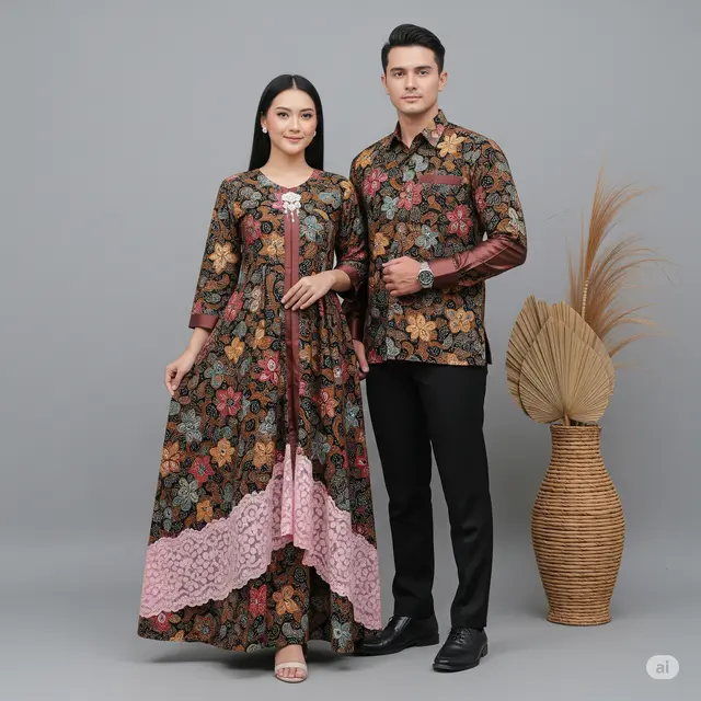 6 Model Baju Batik Couple Kombinasi Terbaru Tahun 2025: Tampil Serasi dan Menawan