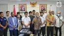 Menteri Pemuda dan Olahraga (Menpora) RI, Zainudin Amali memberikan keterangan saat menerima audiensi perwakilan klub Liga 2 di Jakarta, Senin (16/1/2023). Pertemuan perwakilan Klub tersebut membahas nasib Liga 2 dan 3 untuk mengadukan nasib mereka setelah kompetisi dihentikan. (Liputan6.com/Angga Yuniar)