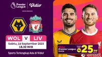 Jadwal dan Link live streaming Wolves vs Liverpool (Dok. Vidio)