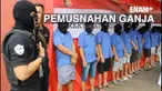 Direktorat Narkoba Mabes Polri memusnahkan 1,6 ton ganja senilai Rp 8,3 Miliar dengan menggunaka Tungku Raksasa