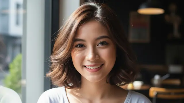 Model Rambut Pendek Wanita di Bawah Bahu
