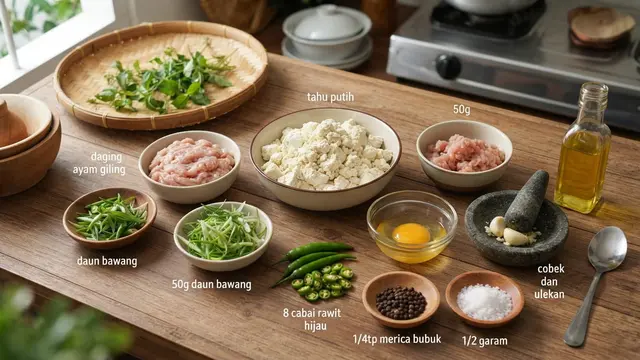 Resep Bola-Bola Tahu Isi Ayam Pedas