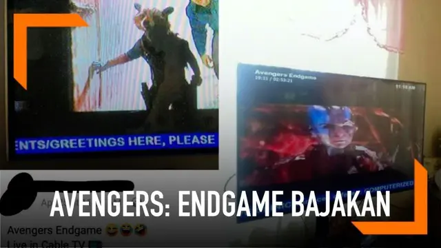 Sebuah perusahaan tv kabel di Filipina nekat menayangkan film Avengers: Endgame di saluran mereka. Padahal film ini masih diputar di bioskop.