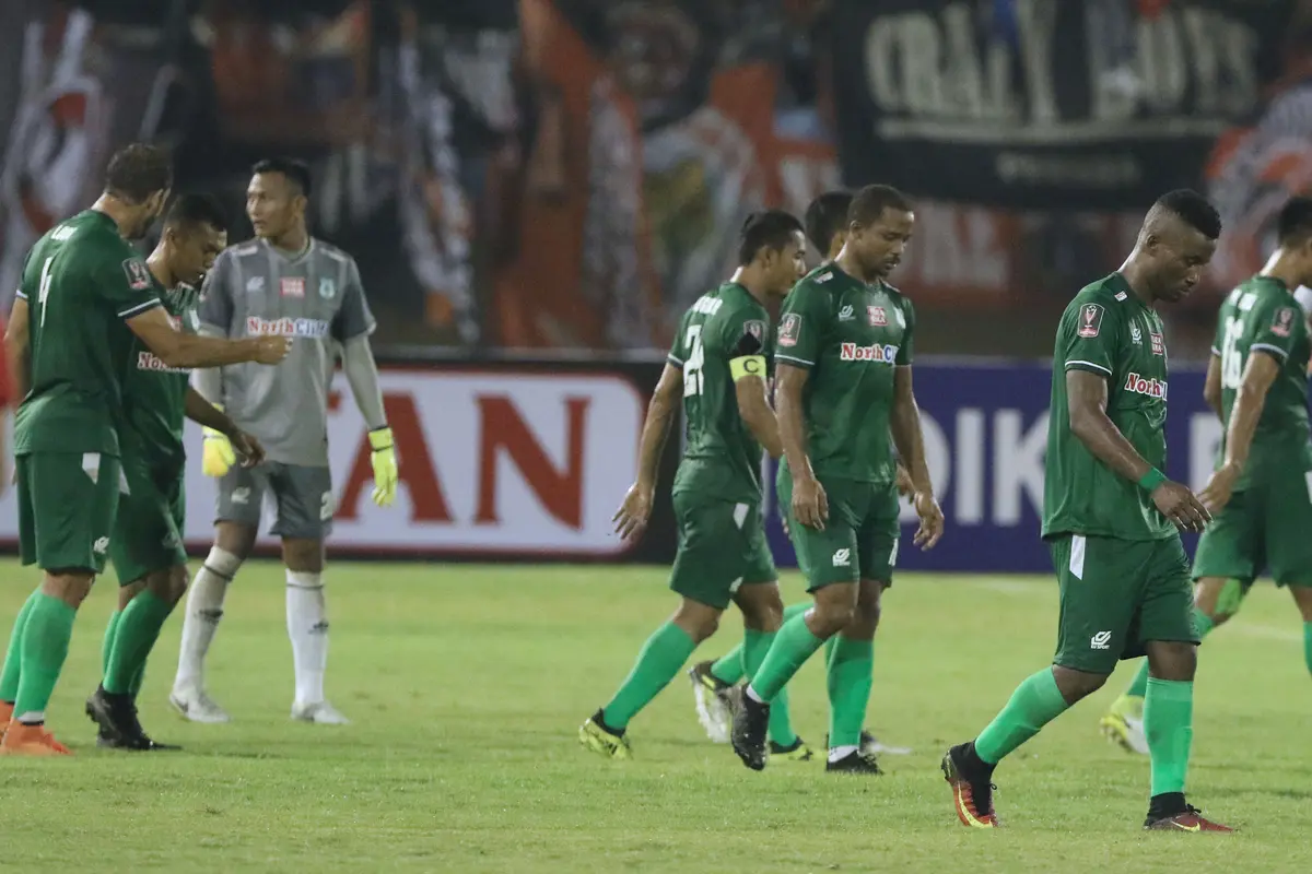 FOTO: Unggul atas PSMS di Laga Pertama Semifinal, Persija Tatap Final PIala Presiden 2018