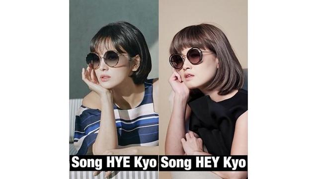 Wanita 31 tahun ini saat menirukan gaya Song Hye-Kyo terlihat bak saudara kembar.