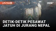 Detik-detik Pesawat Yeti Airlines Jatuh di Nepal