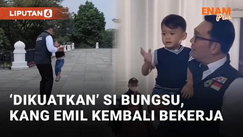 VIDEO: Ridwan Kamil Bagikan Momen Kebersamaan dengan Arka di Sela-sela Kerja